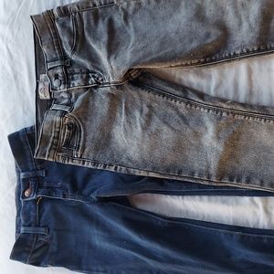 Bundle of Girls size 7 skinny jeans/jeggings